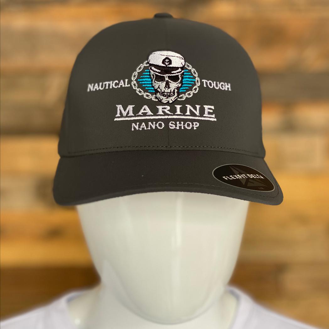 Marine Nano Shop Delta Flex Grey Fit Hat Dark